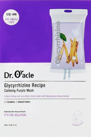 Dr.oracle Masque violet apaisant à la glycyrrhizine 1pce * 25 ml