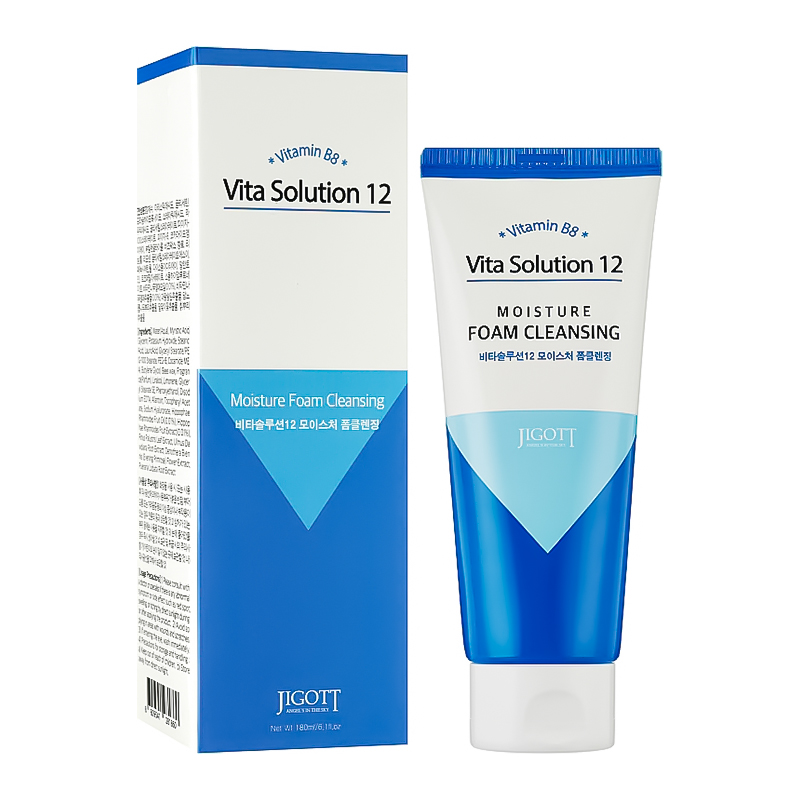 Jigott Vita Solution 12 Mousse Nettoyante Hydratante 180 ml