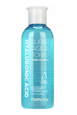 Lotion tonique super aqueuse à l'acide hyaluronique FarmStay 200 ml