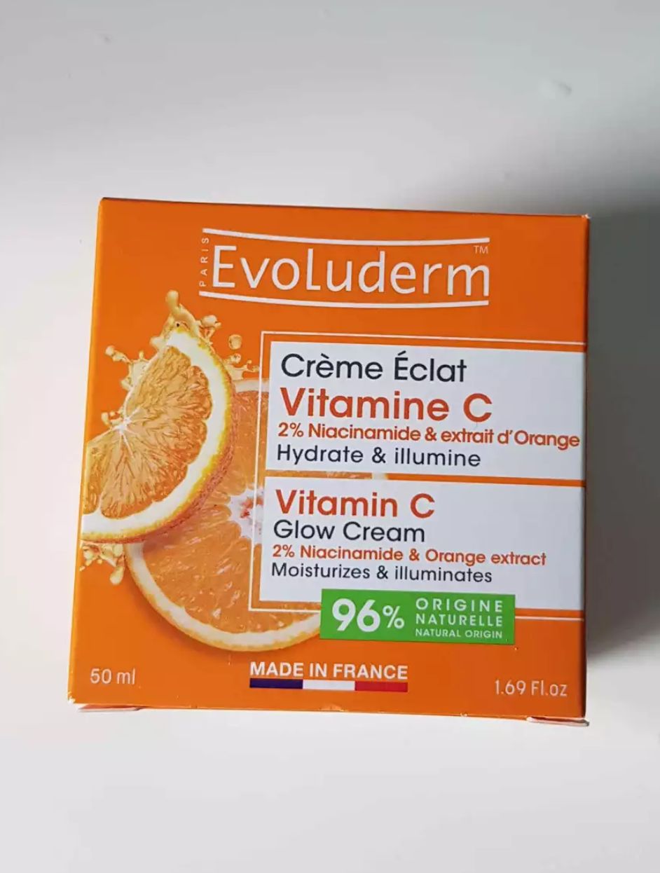 Crème éclat vitamine c Evoluderm 50ml